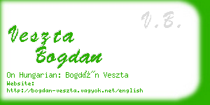 veszta bogdan business card